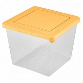 Емкость для хранения продуктов Asti 1л квадрат, бледно-желтый